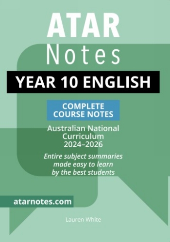 ATAR Notes: Year 10 English Complete Course Notes (2024-26)
